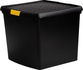 Wham Opbergbox Diy Recycled 37 Liter 39,5 X 34 Cm Zwart/geel