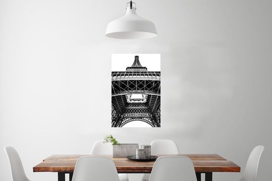 Poster Sous la Tour Eiffel 40x60 cm - Tirage photo sur Poster (décoration murale salon / chambre)