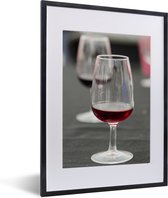 Fotolijst incl. Poster - Een prachtig glas met Port - 30x40 cm - Posterlijst