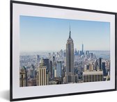 Fotolijst incl. Poster - Skyline van New York met het Empire State Building - 40x30 cm - Posterlijst