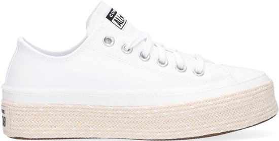 Converse Chuck Taylor All Star Espadril Lage sneakers - Dames - Wit - Maat  37 | bol.com