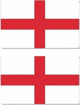 2x stuks vlag van Engeland - St George 90x150 cm