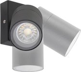 QAZQA solo - Moderne Dimbare LED Smart Wandlamp incl. wifi met Dimmer voor buiten - 1 lichts - D 9.5 cm - Zwart - Buitenverlichting