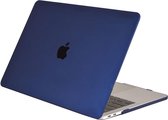 Lunso Geschikt voor MacBook Pro 16 inch (2019) cover hoes - case - Mat Marineblauw