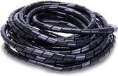 kabelbeschermer - ZINAPS Kabel Tidy 4-20 mm (15,5 m), Organizer kabelgoot Cable Cover Protector, Kabel Organizer, voor het bundelen van kabels Black
