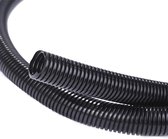 kabelbeschermer - ZINAPS Tech ribbelbuis, sleuven ribbelslang, kabelbeschermer, zwart.