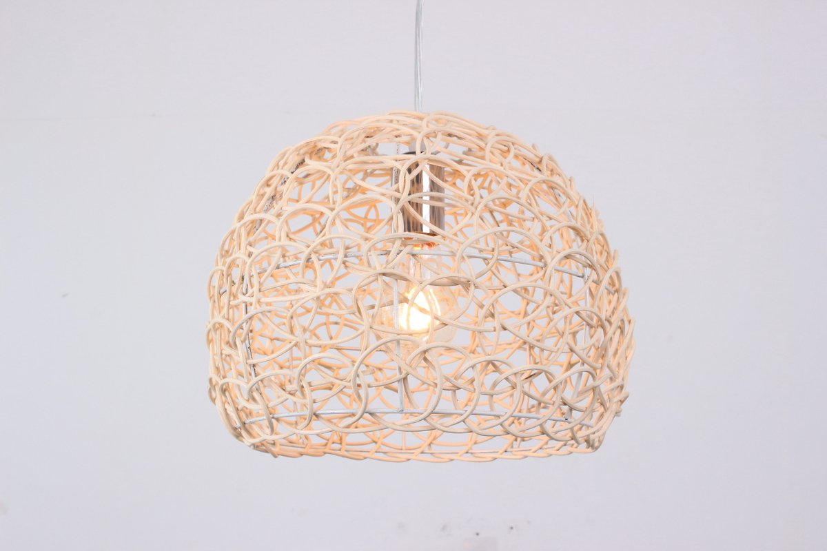 Hanglamp Hout Rond Houtkleur 35 cm - Madera Carpe