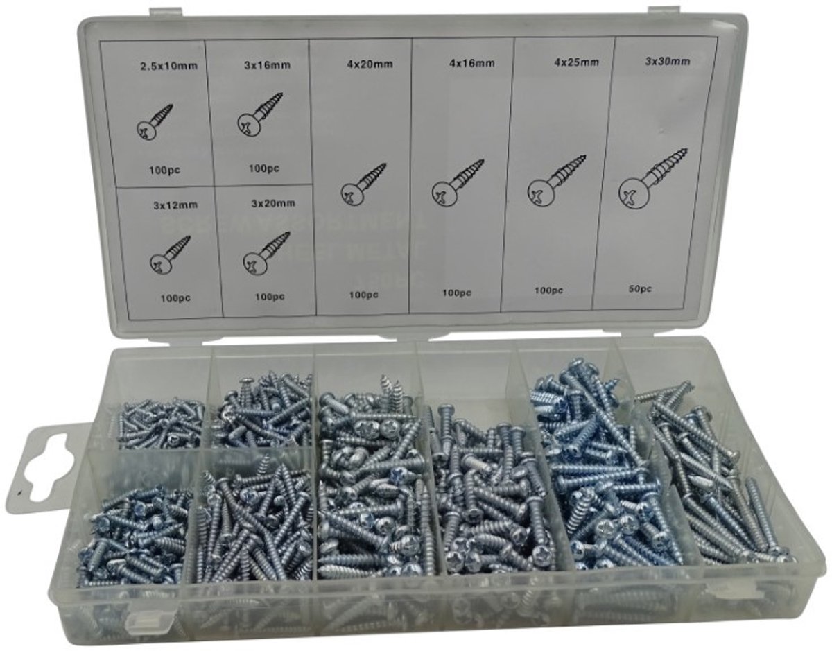 Assortimentsdoosje parkers 750 dlg.