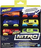 Hasbro Nerf Nitro foam racers 6-pack