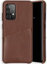 Selencia Vayu Vegan Lederen Backcover Samsung Galaxy A52(s) (5G/4G) hoesje - Bruin