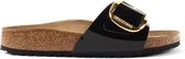 Birkenstock Madrid Big Buckle zwart lak regular sandalen dames (1019965)