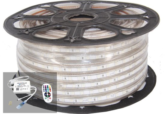 LED Strip Kit 220V 5050 RGB 50M (controller + voeding) - RGB - Overig - SILUMEN