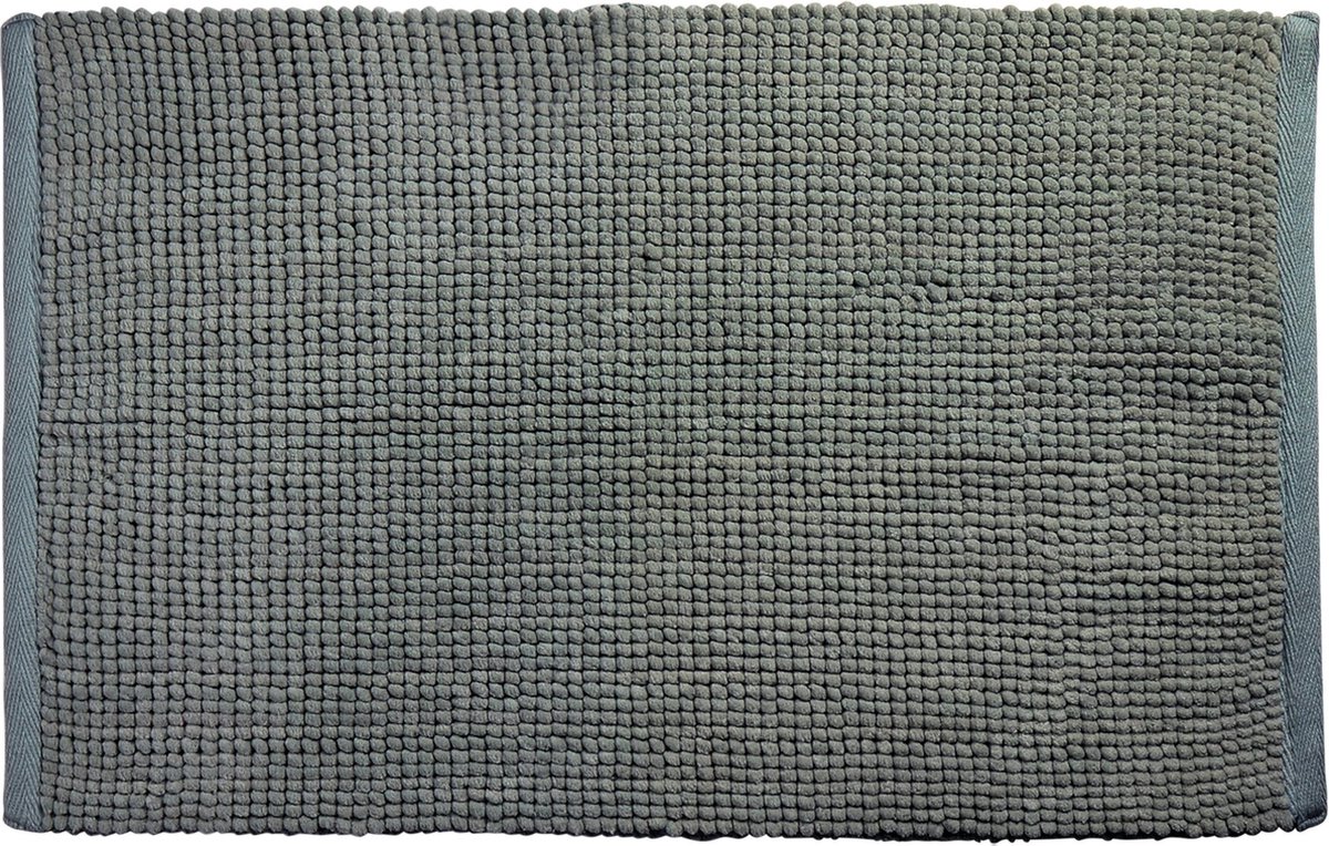 Differnz Candore badmat, geschikt voor vloerverwarming - 100% microfiber - Donkergroen - 50 x 80 cm
