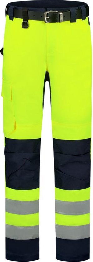 Pantalon de travail Tricorp High Vis Bicolor Stretch 503011 - Homme - Jaune/Encre - 58