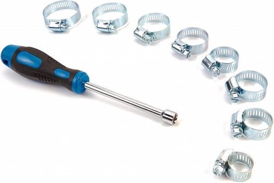 HBM 50-delige slangklemmen assortiment met dopsleutel van Merkloos — afbeelding 4