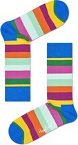 Happy Socks Stripes Sok | Sok met Streep |  Maat 41-46 | Blauw met Multicolor