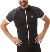 Dare2b Protraction Fietsshirt / Wielrenshirt - Korte Mouw - Zwart/Grijs - Heren - Maat S