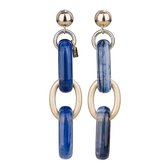 CAMPS & CAMPS - oorhangers - Saffierblauw