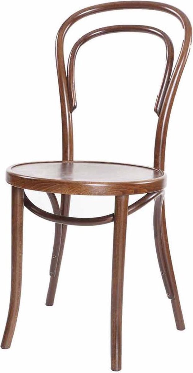 Fameg Vienna Thonet No. 14 Eetkamerstoel Hout Design Bistrostoel Walnoot bol