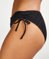 Hunkemöller Dames Badmode Rio Bikinibroekje Crochet - Zwart - maat S