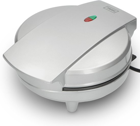 Trebs 99260 - Poffertjesmaker met indicatielamp en anti-aanbaklaag - Zilver/Metallic