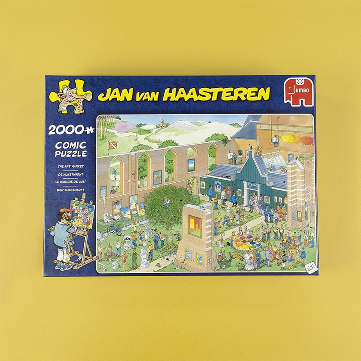 Jan van Haasteren De Kunstmarkt puzzel - 2000 stukjes — afbeelding 8