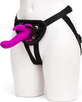 Happy Rabbit - Vibrating Strap-On Harness Set Paars - Vibrator