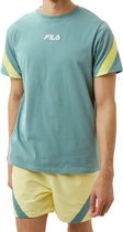Fila Arinti Taped Shirt Wit/Grijs Heren - Maat XS