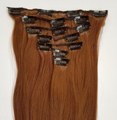 Clip in hairextensions 7 set straight bruin - 12#
