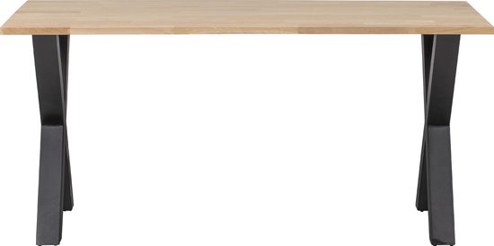 WOOOD Tablo Tafel met Alkmaar Poot - Eiken/Metaal - 75x160x90