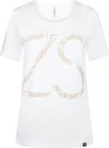 Zoso T-shirt Jenny 214 White Sand 0016 0007 Dames Maat - L
