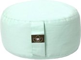 Meditatiekussen eco mint rond - Lotus | Yoga kussen