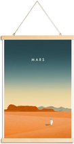 JUNIQE - Posterhanger Mars - retro -60x90 /Oranje