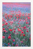 JUNIQE - Poster met houten lijst Poppy Seed Heaven -13x18 /Groen &