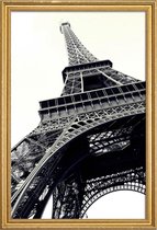 JUNIQE - Poster met houten lijst Tour Eiffel -30x45 /Grijs & Wit