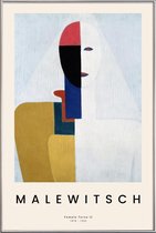 JUNIQE - Poster met kunststof lijst Malewitsch - Female Torso II