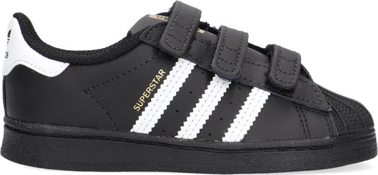 adidas superstar zwart met wit