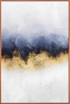 JUNIQE - Poster met kunststof lijst Sky -13x18 /Grijs