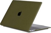Lunso Geschikt voor MacBook Pro 16 inch (2019) cover hoes - case - Sand Army Green