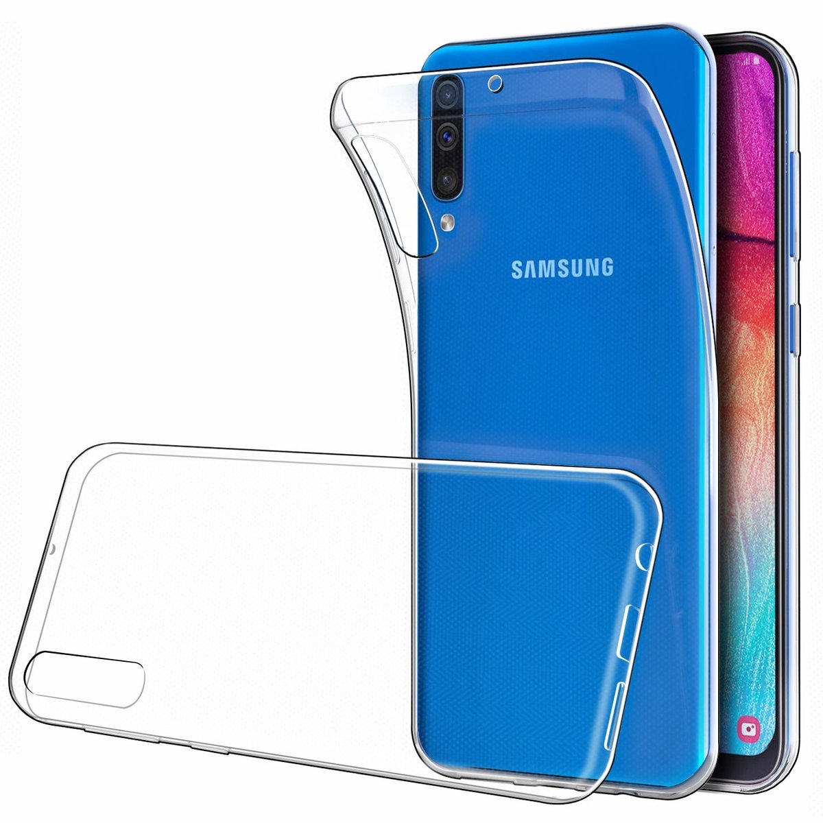 Samsung Galaxy A50s/A30s Hoesje Clear TPU Case - Transparant - van Bixb