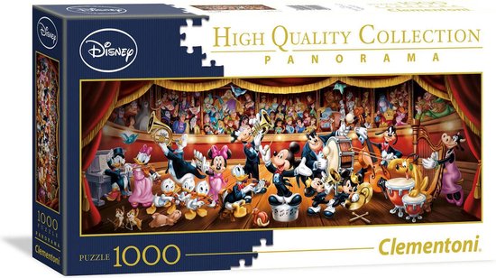 Geschatte twee weken Amfibisch Clementoni High Quality Collection Panorama - Disney Orchestra - Puzzel  voor... | bol.com