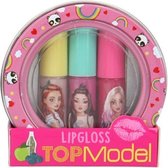 Top Model Lipglossset Meisjes 3,6 Ml 6 X 2,8 Cm Roze 4-delig