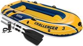 Intex Opblaasboot Challenger 3 Set 3-persoons 4-delig