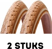 Fietsband - Buitenband - Set van 2 - 26 x 1.75 4,5 bar bruin