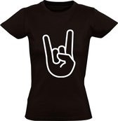 Rock Fingers Dames T-shirt | rockmuziek