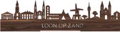 Standing Skyline Loon op Zand Notenhout - 60 cm - Woondecoratie design - Decoratie om neer te zetten - WoodWideCities