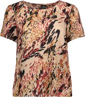 Vero Moda T-shirt Vmolina Ss Top Wvn Ga Lcs 10253218 Nomad/olina Dames Maat - S