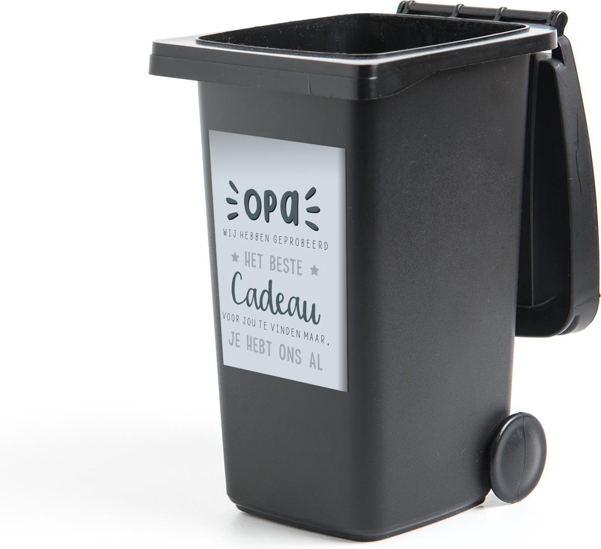 Container sticker Quotes - Het beste cadeau - Spreuken - Opa - 40x60 cm - Kliko sticker