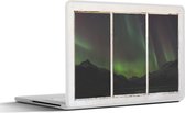 Laptop sticker - 14 inch - Doorkijk - Noorderlicht - Water - 32x5x23x5cm - Laptopstickers - Laptop skin - Cover
