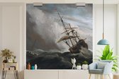 Behang - Fotobehang De Windstoot - Willem van de Velde - Oude meesters - Breedte 240 cm x hoogte 240 cm